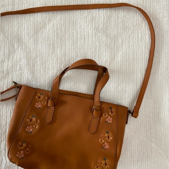 crossbody purse | chestnut brown - Picture 2 of 3